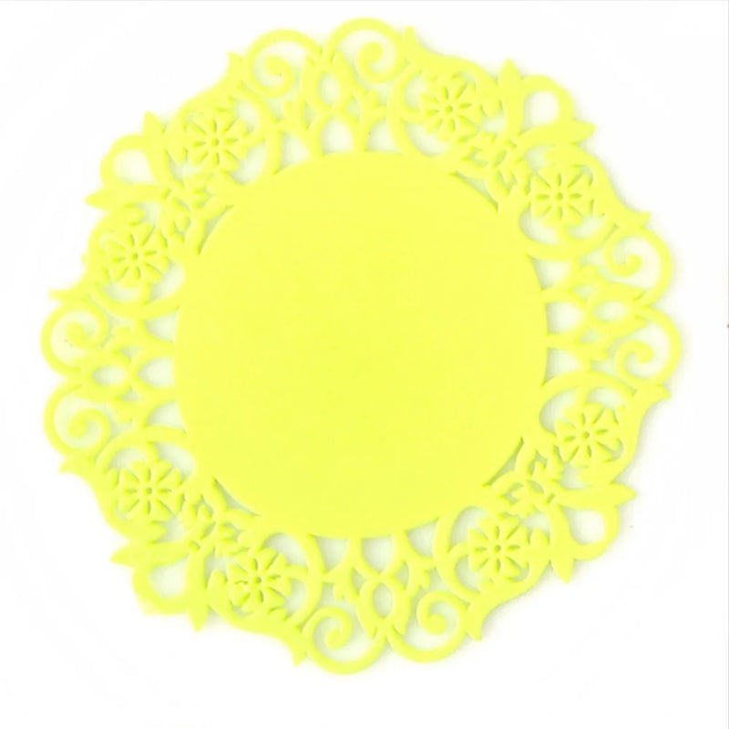 Porta-Copos de Silicone em Formato de Fruta – Antiderrapante, Isolante Térmico e Decorativo para sua Cozinha e Mesa