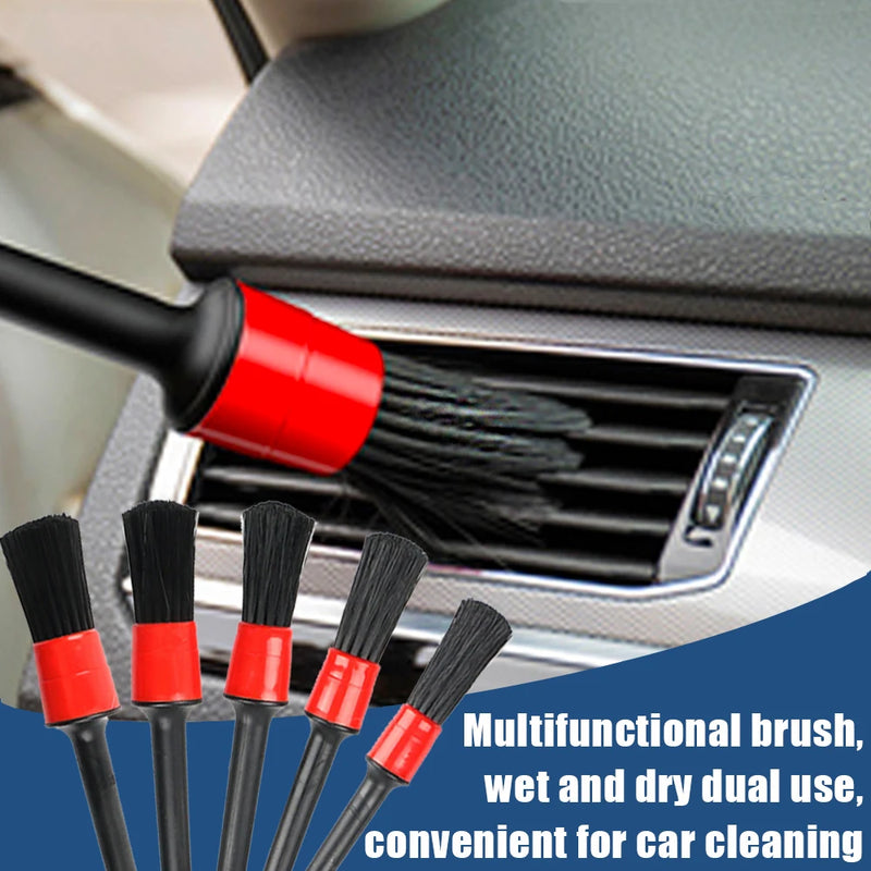 Kit de Escovas de Detalhamento - Escovas Elétricas para Furadeira, Almofadas de Polimento para Carro, Escova de Limpeza para Vents de Carro, Rodas e Remoção de Poeira e Sujeira