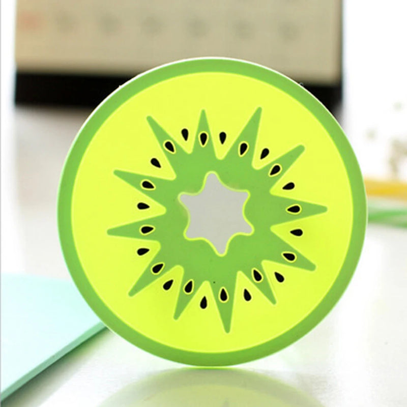Porta-Copos de Silicone em Formato de Fruta – Antiderrapante, Isolante Térmico e Decorativo para sua Cozinha e Mesa