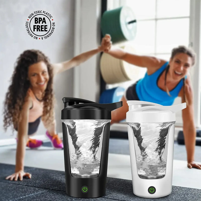 Copo de Mistura Elétrico 450ml – Coqueteleira Portátil para Proteínas, Bate-mais para Viagem, Casa, Escritório e Cozinha