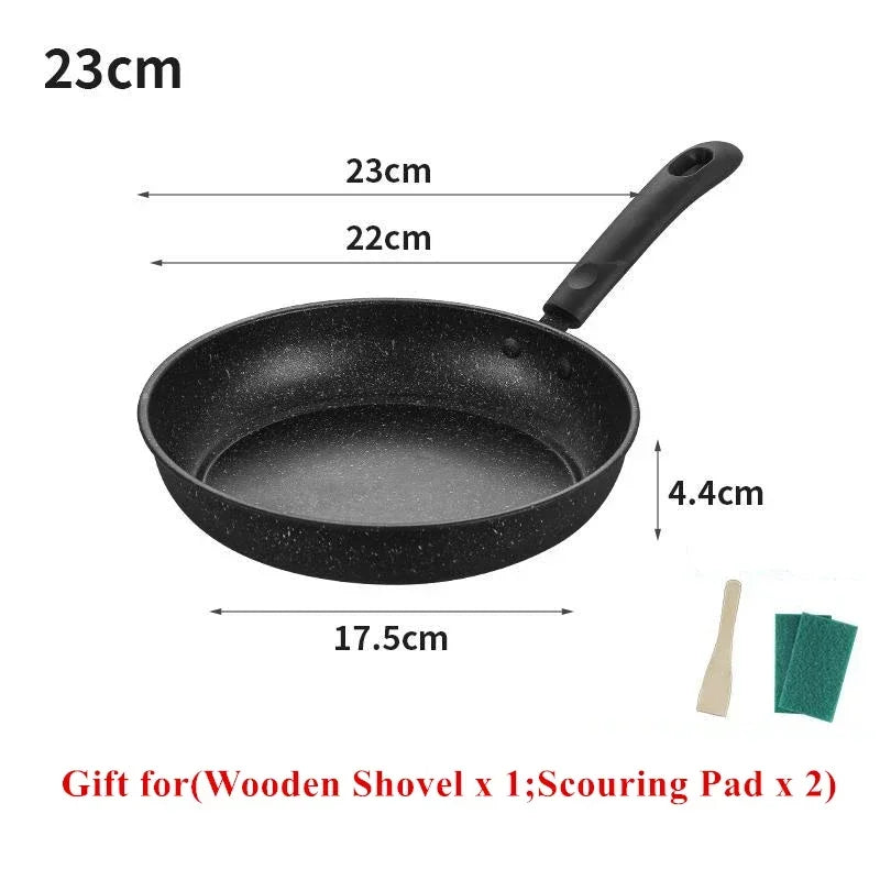 Panela Antiaderente de Pedra Maifan – Frigideira, Panela, Omeleteira e Caçarola para Cozinha – Ideal para Fogão a Gás e Indução