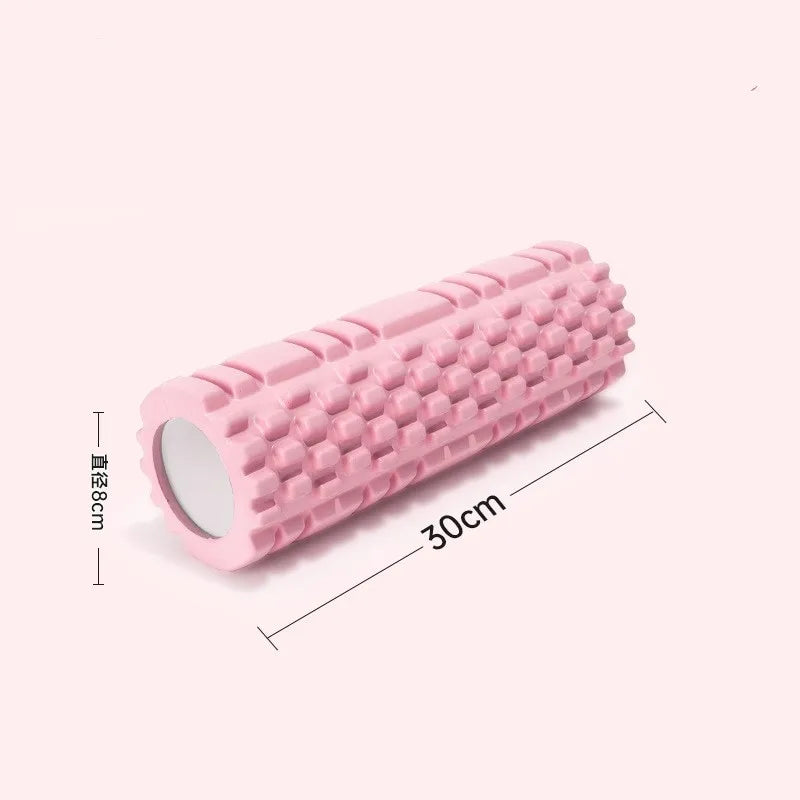 Rolo de Espuma de 30cm para Yoga e Pilates – Equipamento de Fitness para Ginásio e Exercícios em Casa
