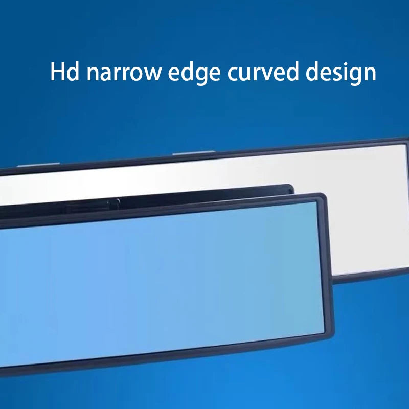 Espelho Retrovisor Interno de Visão Ampla – Antirreflexo, Auxiliar para Ré e Dirigibilidade, Design Curvado de Grande Alcance!