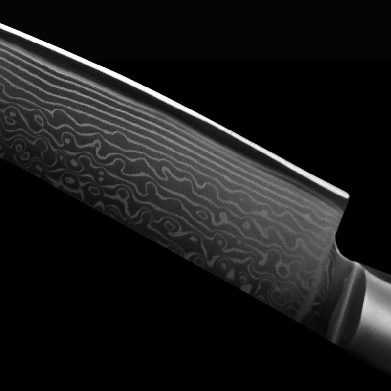 Faca de Chef Japonesa de Aço Damasco de 67 Camadas - Faca de Corte de Carne, Peixe, Sushi e Filé, Ferramenta de Cozinha Profissional