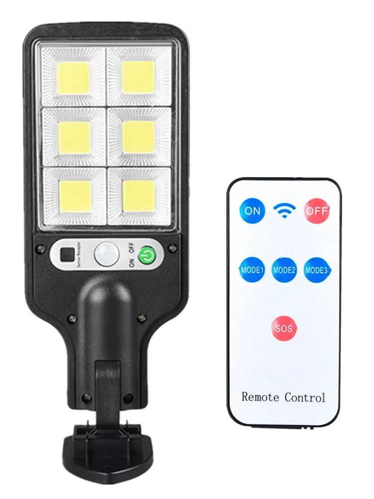 Luminária LED Solar com Controle Remoto – Iluminação Inteligente para Áreas Externas!