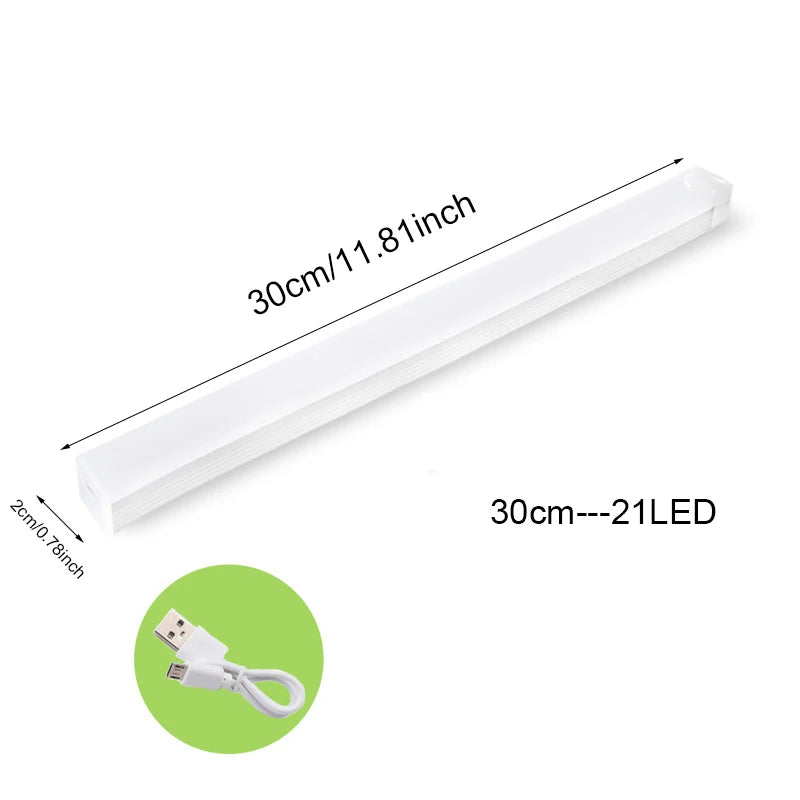 Luz Noturna LED Sem Fio com Sensor de Movimento – Iluminação Inteligente para Closets, Cozinha, Quarto e Escadas