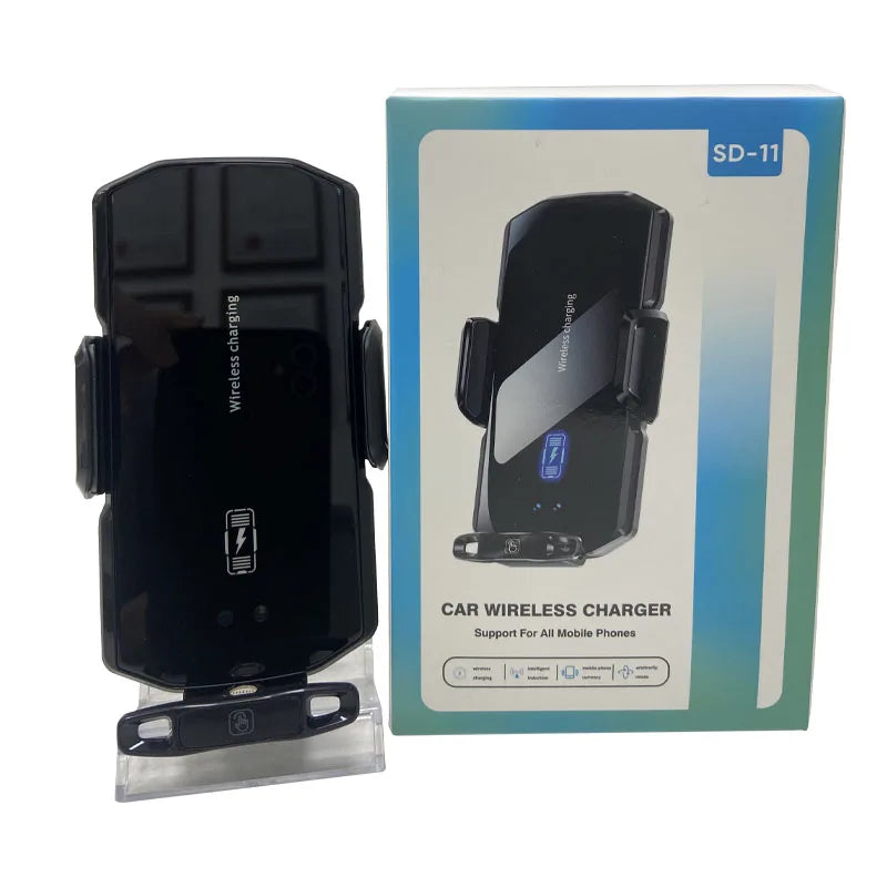 Suporte Magnético para Celular com Carregamento Rápido Sem Fio 66W - Suporte de Indução por Infravermelho para Ventilação do Carro
