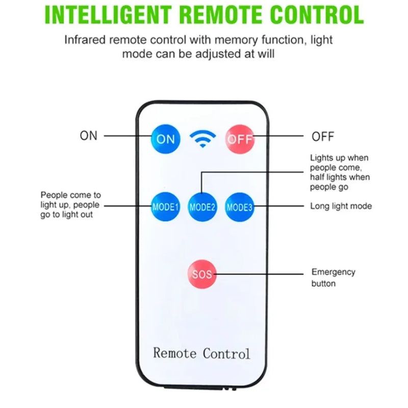 Luminária LED Solar com Controle Remoto – Iluminação Inteligente para Áreas Externas!