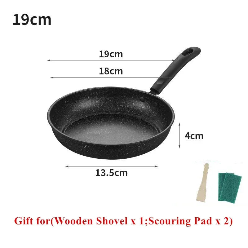 Panela Antiaderente de Pedra Maifan – Frigideira, Panela, Omeleteira e Caçarola para Cozinha – Ideal para Fogão a Gás e Indução