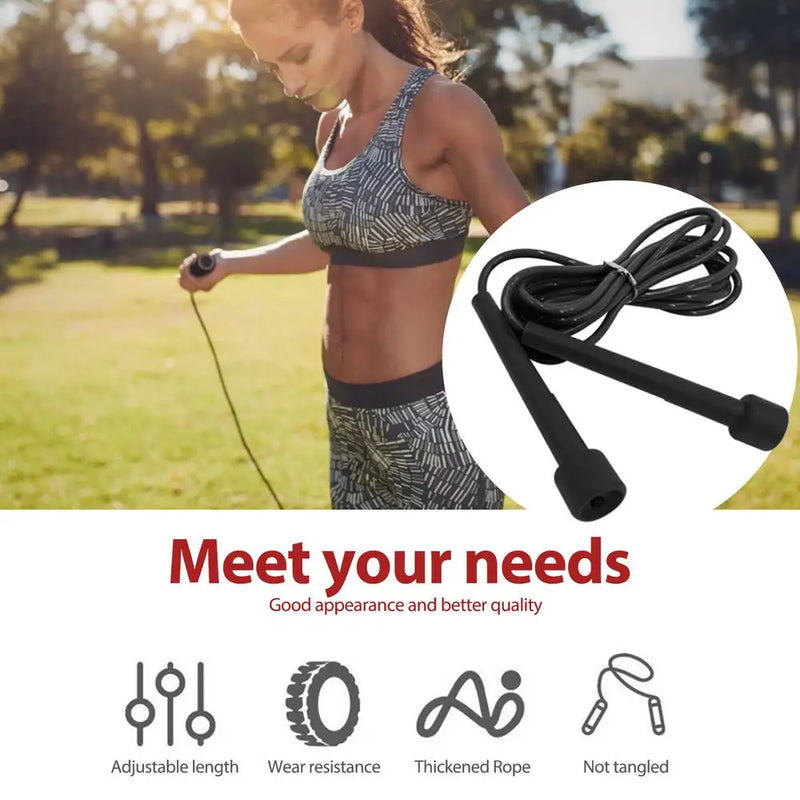 Corda de Pular Profissional 2.8M - Equipamento de Fitness para Adultos e Crianças d