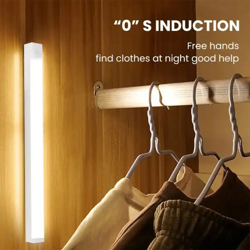 Luz Noturna LED Sem Fio com Sensor de Movimento – Iluminação Inteligente para Closets, Cozinha, Quarto e Escadas