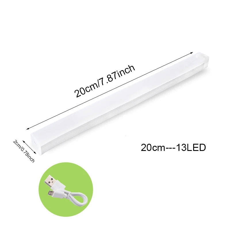 Luz Noturna LED Sem Fio com Sensor de Movimento – Iluminação Inteligente para Closets, Cozinha, Quarto e Escadas
