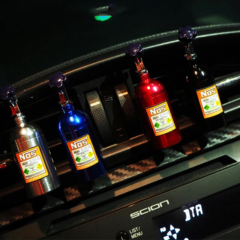 Difusor de Ar para Carro NOS Nitrogen Bottle - Aromaterapia para Carro, Perfume e Fragrância para Saída de Ar