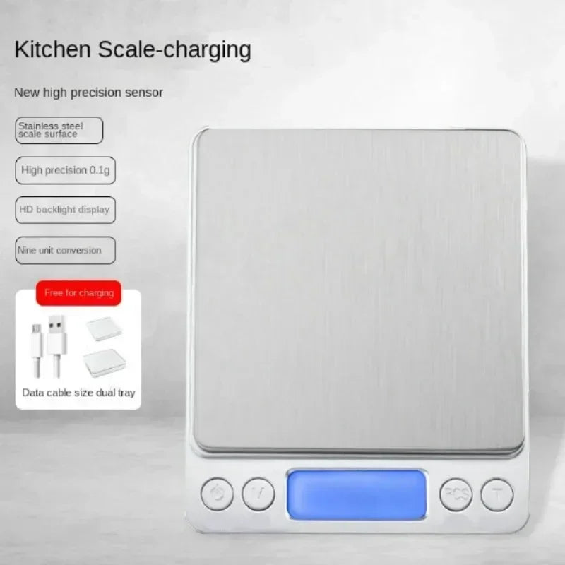 Balança Digital para Café e Cozinha – Precisão para Pesagem de Alimentos e Utensílios de Panificação