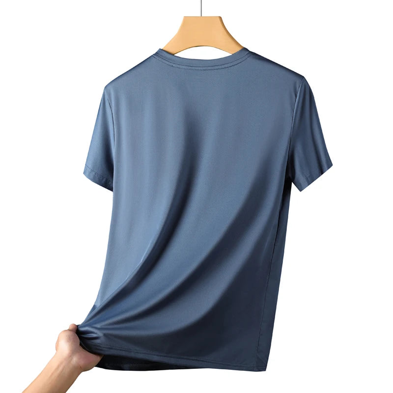 Camiseta Masculina CHRLCK para Corrida – Secagem Rápida, Respirável e Confortável! Ideal para Hiking, Pesca e Atividades ao Ar Livre. Camisa de Verão com Elasticidade e Conforto para o Seu Melhor Desempenho!