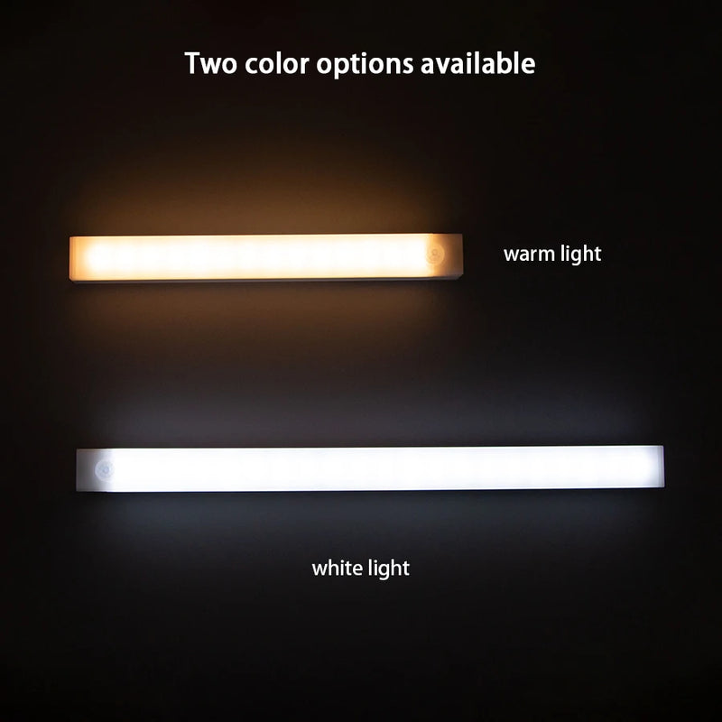 Luz Noturna LED Sem Fio com Sensor de Movimento – Iluminação Inteligente para Closets, Cozinha, Quarto e Escadas