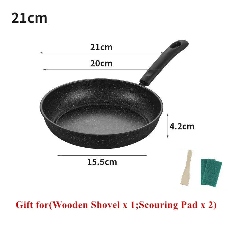 Panela Antiaderente de Pedra Maifan – Frigideira, Panela, Omeleteira e Caçarola para Cozinha – Ideal para Fogão a Gás e Indução